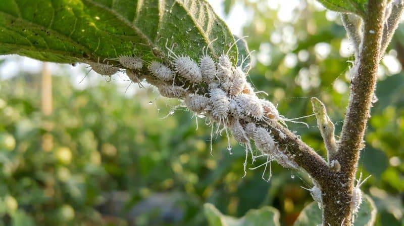 foto cocciniglia farinosa della vite e agrumi