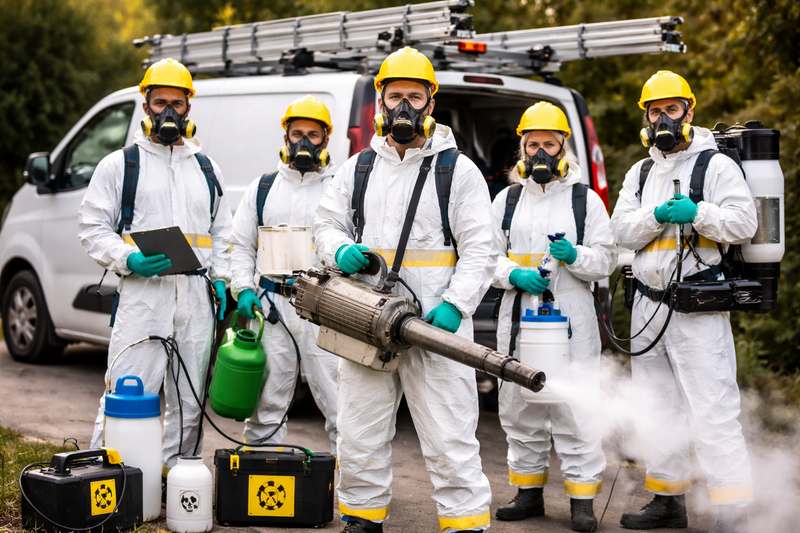 foto staff disinfestazione cimici agricole