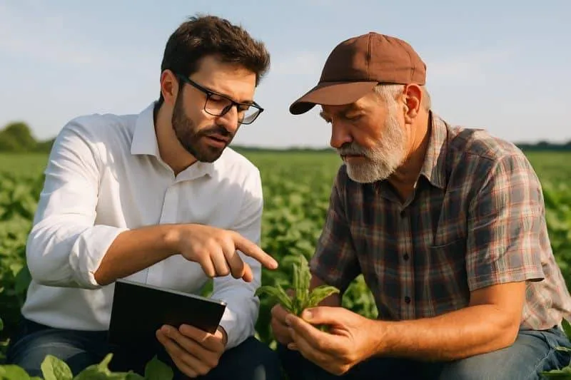 immagine di un consulente agronomo