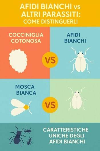 infografica afidi bianchi
