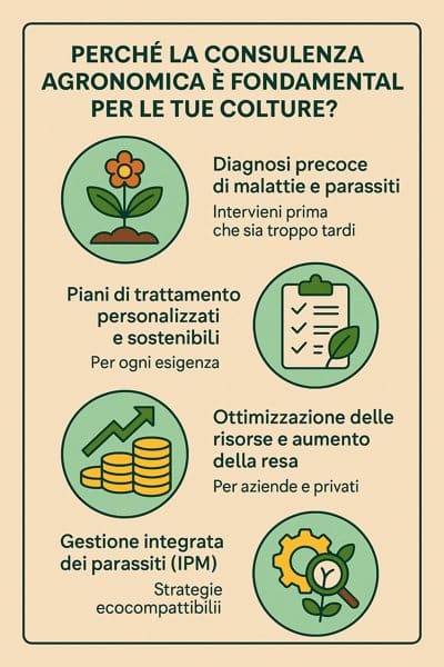infografica benefici consulenza agronomica