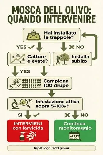 infografica difesa estiva dell'olivo