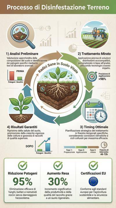 infografica disinfestazione terreno e orti