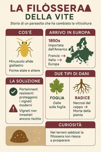 infografica filossera vite