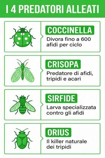 infografica insetti utili