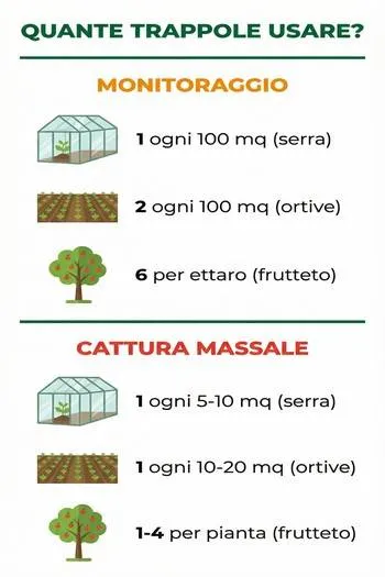 come posizionare le trappole cromotropiche